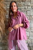Larc Poet Blouse Indian Pink